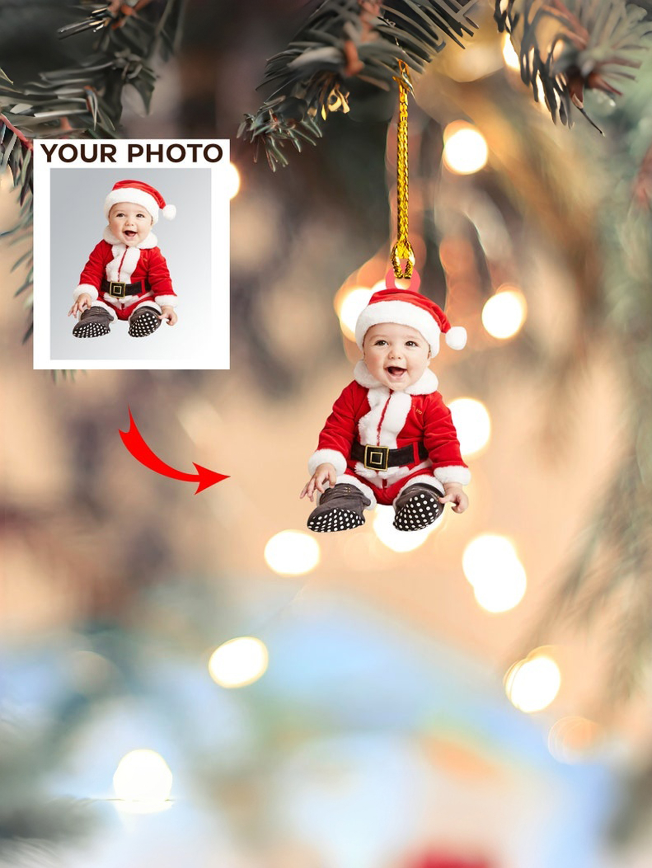 DIY Baby Acrylic Photo Ornament